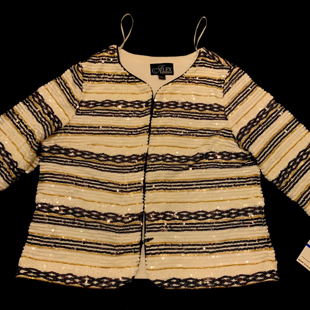 Xl-Alex Evenings sparkles blazer